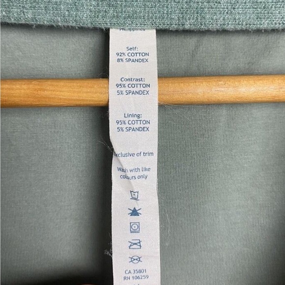 Lululemon Back To Class Jacket Ribbed Striped Green Cardigan Earl Grey 8 - Picture 5 of 9